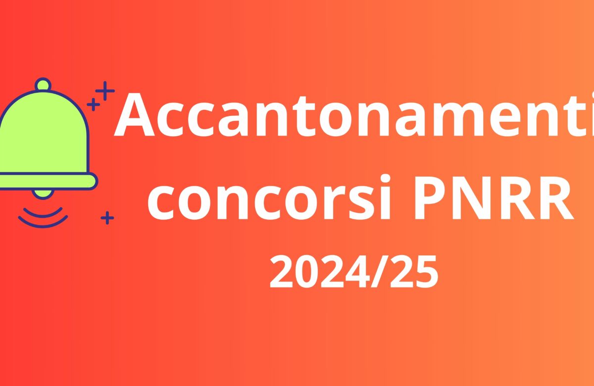 Supplenze 2024/25 - Accantonamento posti PNRR (con modifiche 09.09.24)