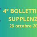 4° BOLLETTINO NOMINE DOCENTI SUPPLENTI – 28 OTTOBRE 2024