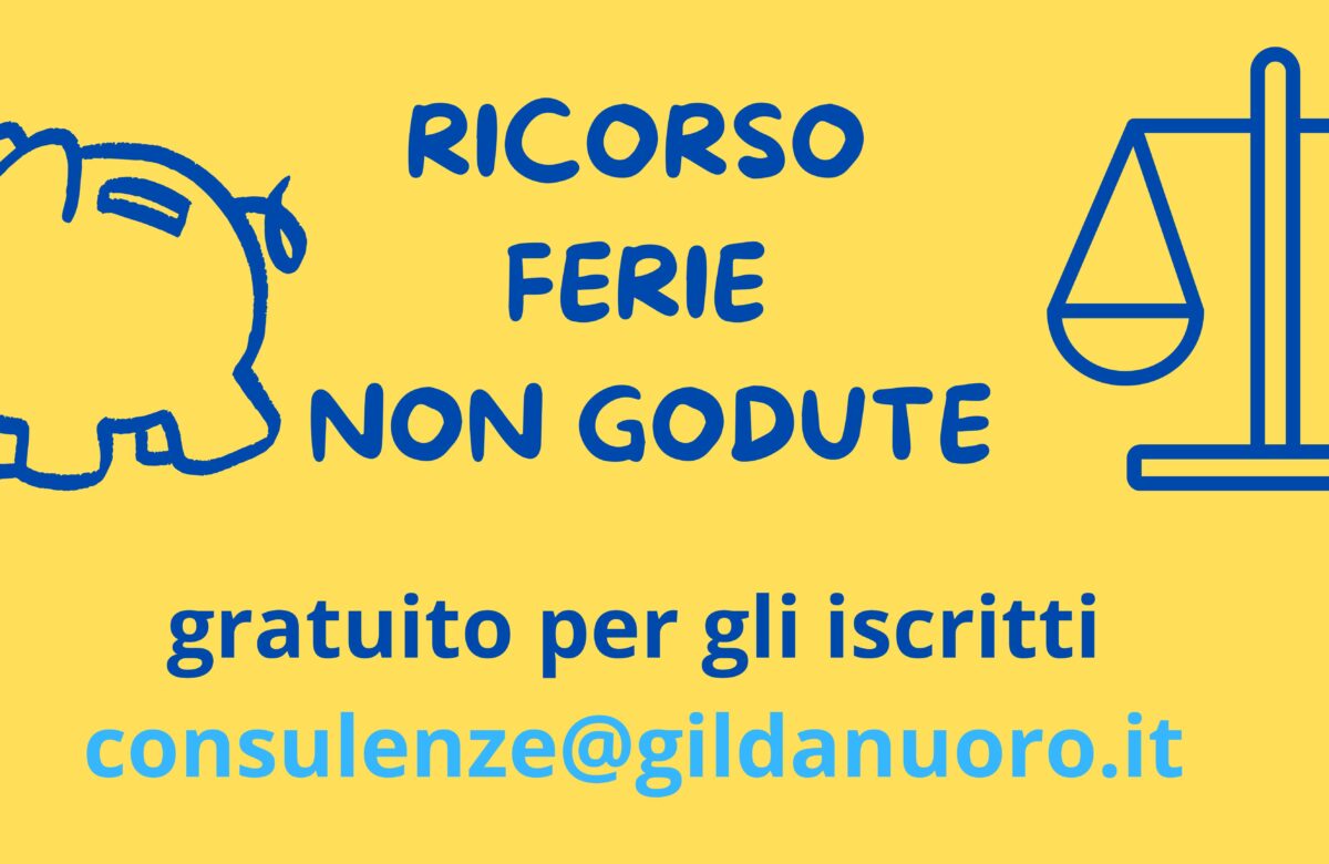 RICORSO FERIE NON GODUTE