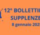 12° BOLLETTINO NOMINE DOCENTI SUPPLENTI - 8 gennaio 2025